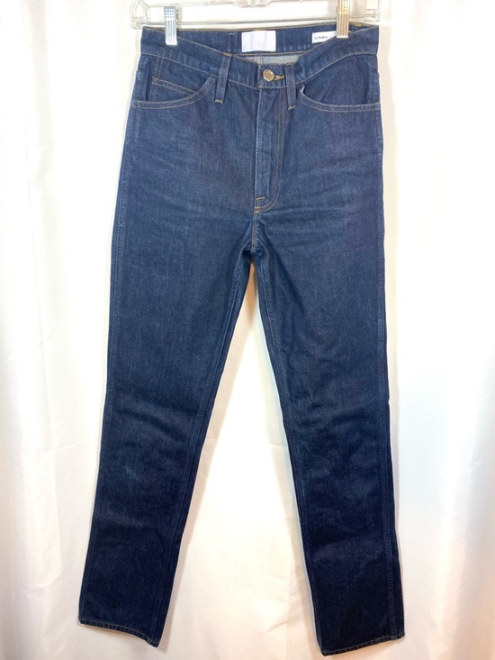 Frame Denim Denim - FRAME Le Italien True Straight Dark Blue Denim Jeans 100% Cotton